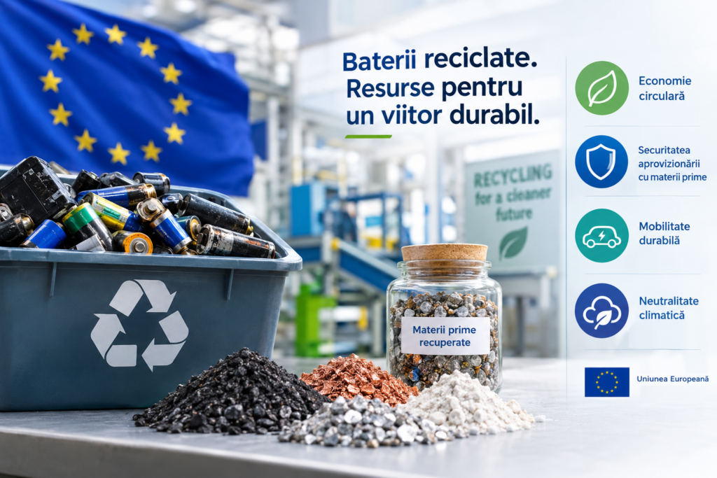 Reciclarea bateriilor uzate în Uniunea Europeană